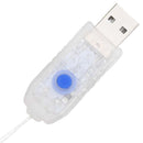 vidaXL Koszorú 150 LED-del Kék 120 cm Akril