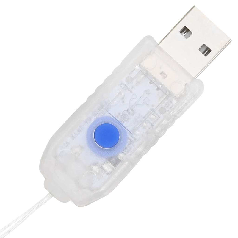 vidaXL Koszorú LED -es lámpákkal Kék 120 cm Akril