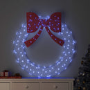 vidaXL Koszorú 150 LED-del Kék 120 cm Akril