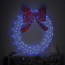 vidaXL Koszorú 150 LED-del Kék 120 cm Akril
