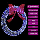 vidaXL Koszorú 150 LED-del Kék 120 cm Akril