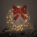 vidaXL Koszorú Meleg fehér 75 x 75 x 8 cm PET 60 LED