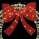 vidaXL Koszorú 80 LED-del Meleg fehér 90 cm PET