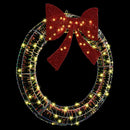 vidaXL Koszorú 80 LED-del Meleg fehér 90 cm PET