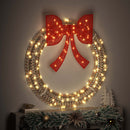 vidaXL Koszorú 150 LED-del Meleg fehér 121 x 121 x 10 cm PET