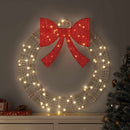 vidaXL Koszorú 60 LED-del Meleg fehér 76 x 76 x 8 cm PET