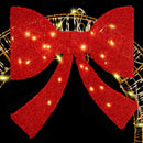 vidaXL Koszorú 80 LED-del Meleg fehér 90 cm PET