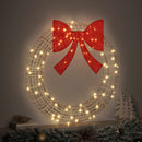vidaXL Koszorú 80 LED-del Meleg fehér 91 x 91 x 9 cm PET