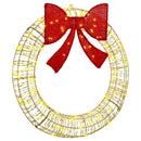 vidaXL Koszorú 80 LED-del Meleg fehér 90 cm PET