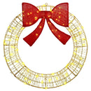 vidaXL Koszorú 80 LED-del Meleg fehér 90 cm PET