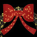 vidaXL Koszorú 150 LED-del Meleg fehér 120 cm PET