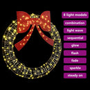 vidaXL Koszorú 150 LED-del Meleg fehér 121 x 121 x 10 cm PET