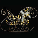 vidaXL LED rénszarvasok 60 LED-del 3 pcs Meleg fehér PET