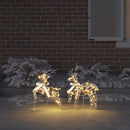 vidaXL LED Rénszarvasok 40 LED-del 2 pcs Meleg fehér PET