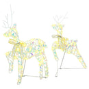 vidaXL LED rénszarvasok 40 LED-del 2 pcs Meleg fehér PET