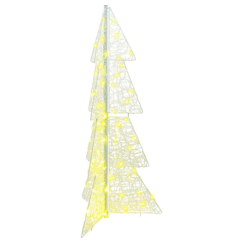 vidaXL Karácsonyfa 100 LED-del Meleg fehér 120 cm Akril