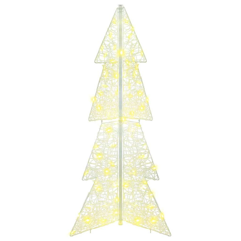 vidaXL Karácsonyfa 100 LED-del Meleg fehér 120 cm Akril