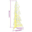 vidaXL Karácsonyfa 100 LED-del Meleg fehér 120 cm Akril