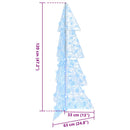 vidaXL Karácsonyfa 100 LED-del Hideg Fehér 120 cm Akril