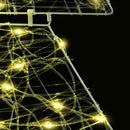 vidaXL Karácsonyfa 160 LED-del Meleg fehér 150 cm Akril