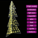 vidaXL Karácsonyfa 160 LED-del Meleg fehér 150 cm Akril