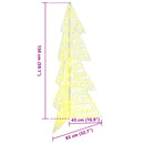 vidaXL Karácsonyfa 160 LED-del Meleg fehér 150 cm Akril