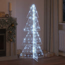 vidaXL Karácsonyfa 160 LED-del Hideg Fehér 150 cm Akril