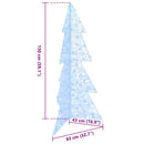 vidaXL Karácsonyfa 160 LED-del Hideg Fehér 150 cm Akril