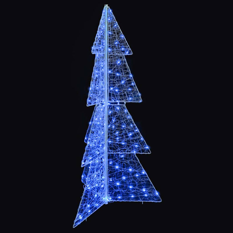 vidaXL Karácsonyfa 160 LED-del Kék 150 cm Akril