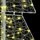 vidaXL Karácsonyfa 240 LED-del Meleg fehér 180 cm Akril