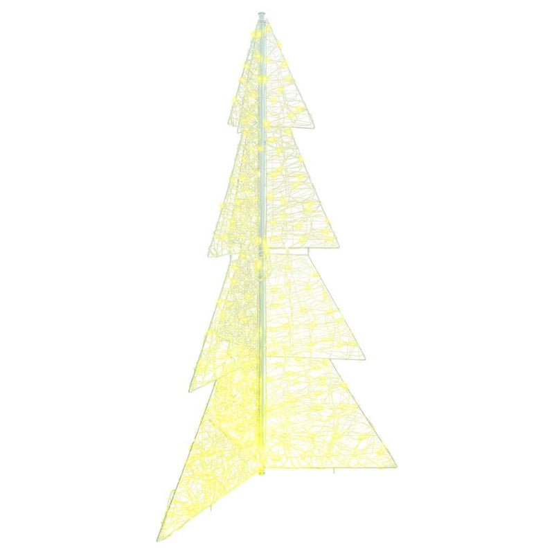 vidaXL Karácsonyfa 240 LED-del Meleg fehér 180 cm Akril