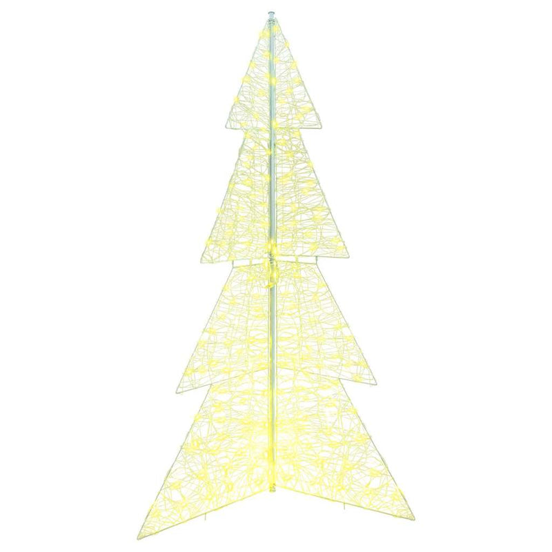 vidaXL Karácsonyfa 240 LED-del Meleg fehér 180 cm Akril