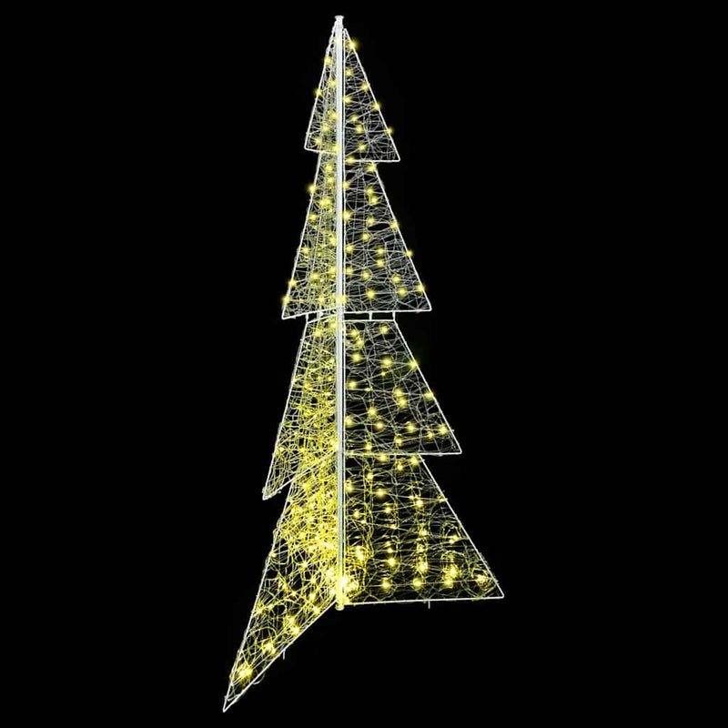 vidaXL Karácsonyfa 240 LED-del Meleg fehér 180 cm Akril