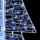 vidaXL Karácsonyfa 240 LED-del Hideg Fehér 180 cm Akril