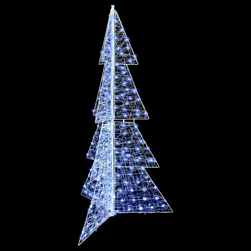 vidaXL Karácsonyfa 240 LED-del Hideg Fehér 180 cm Akril