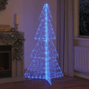 vidaXL Karácsonyfa 240 LED-del Kék 180 cm Akril