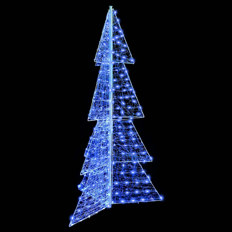 vidaXL Karácsonyfa 240 LED-del Kék 180 cm Akril