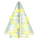 vidaXL Karácsonyfa 100 LED-del Meleg fehér 120 cm PET