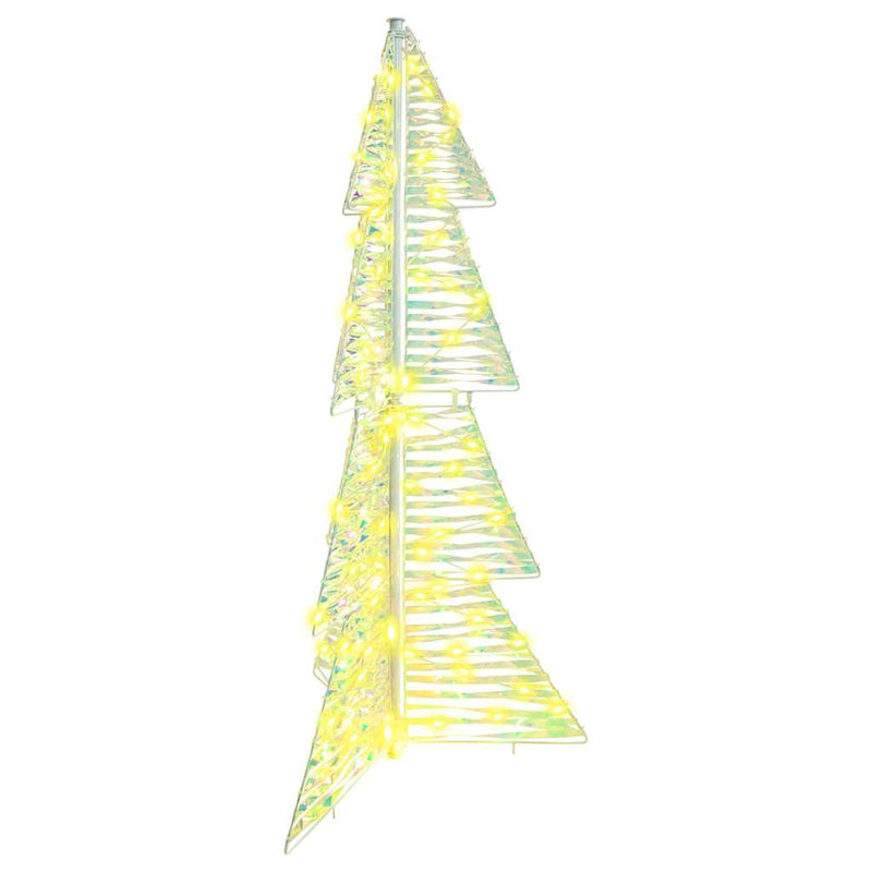 vidaXL Karácsonyfa 100 LED-del Meleg fehér 120 cm PET