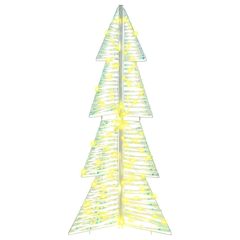 vidaXL Karácsonyfa 100 LED-del Meleg fehér 120 cm PET
