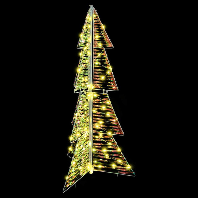 vidaXL Karácsonyfa 100 LED-del Meleg fehér 120 cm PET