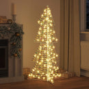 vidaXL Karácsonyfa 160 LED-del Meleg fehér 150 cm PET