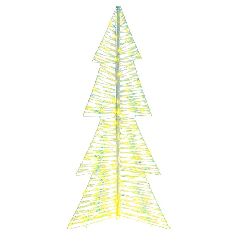 vidaXL Karácsonyfa 160 LED-del Meleg fehér 150 cm PET