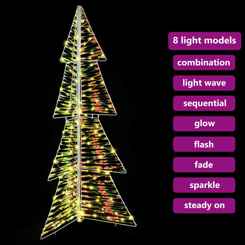 vidaXL Karácsonyfa 160 LED-del Meleg fehér 150 cm PET