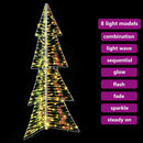 vidaXL Karácsonyfa 160 LED-del Meleg fehér 150 cm PET