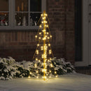 vidaXL Karácsonyfa 100 LED-del Meleg fehér 120 cm PET