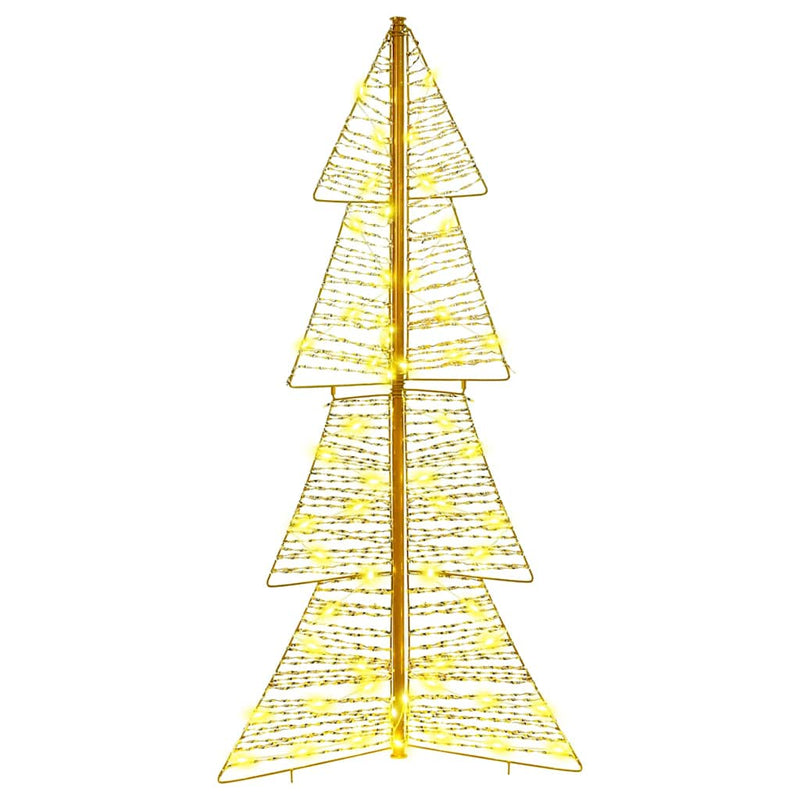 vidaXL Karácsonyfa 100 LED-del Meleg fehér 120 cm PET