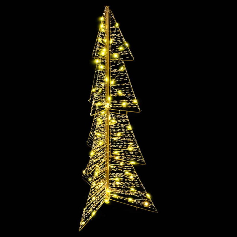 vidaXL Karácsonyfa 100 LED-del Meleg fehér 120 cm PET