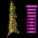 vidaXL Karácsonyfa 100 LED-del Meleg fehér 120 cm PET