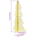 vidaXL Karácsonyfa 100 LED-del Meleg fehér 120 cm PET